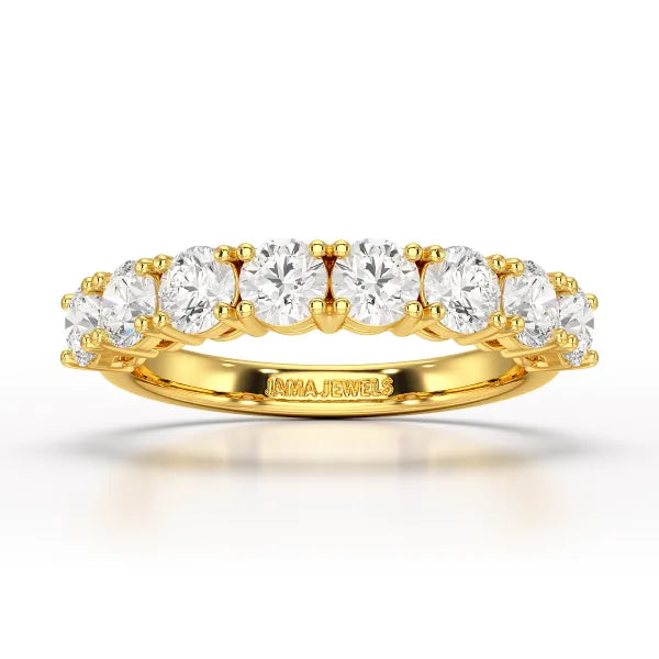 1.84 CT Round Cut Lab Diamonds White Engagement Ring - Jama Jewels