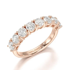 1.84 CT Round Cut Lab Diamonds White Engagement Ring - Jama Jewels