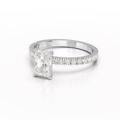 1.88 CT Radiant Cut Lab Diamond Ring