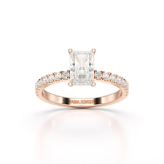 1.88 CT Radiant Cut Lab Diamond Ring