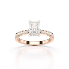 1.88 CT Radiant Cut Lab Diamond Ring