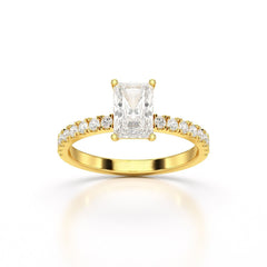 1.88 CT Radiant Cut Lab Diamond Ring