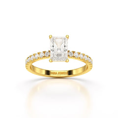 1.88 CT Radiant Cut Lab Diamond Ring