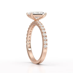 1.88 CT Radiant Cut Lab Diamond Ring