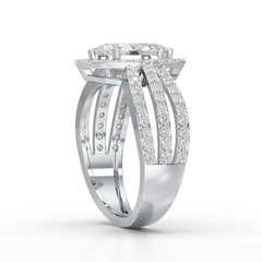 1.88 CT Layered Marquise Cut Lab Diamond Ring