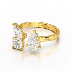 1.8 CT Lab Diamond Multi Shape Ring