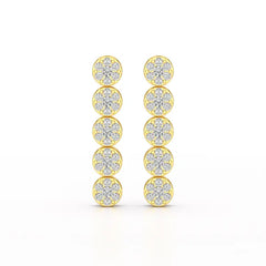 1.92 CT Diamond Designed Wedding Earrings - Jama Jewels