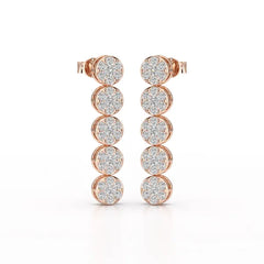 1.92 CT Diamond Designed Wedding Earrings - Jama Jewels