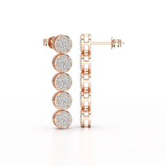 1.92 CT Diamond Designed Wedding Earrings - Jama Jewels