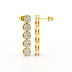 1.92 CT Diamond Designed Wedding Earrings - Jama Jewels