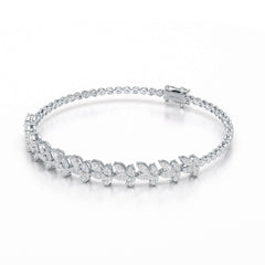 1.95 CT Marquise Cut Diamond Lab Created Bracelet