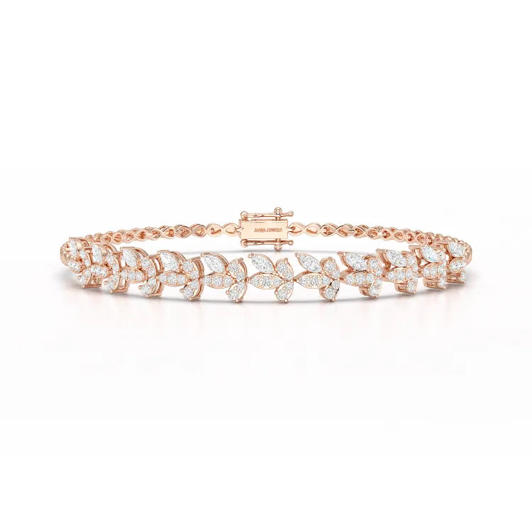 1.95 CT Marquise Cut Diamond Lab Created Bracelet