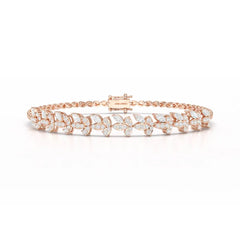 1.95 CT Marquise Cut Diamond Lab Created Bracelet