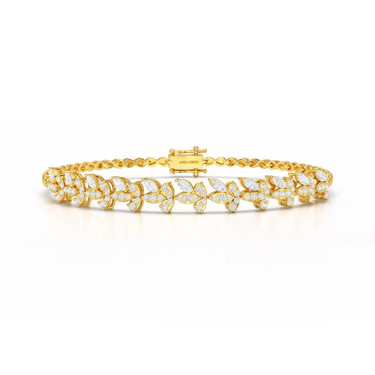 1.95 CT Marquise Cut Diamond Lab Created Bracelet