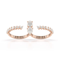 1.98 CT Lab Diamond Pear Cut Ring