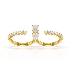 1.98 CT Lab Diamond Pear Cut Ring