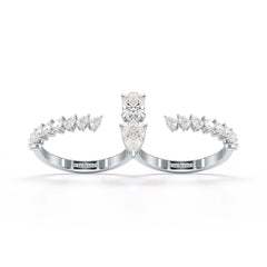 1.98 CT Lab Diamond Pear Cut Ring