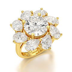 10.43 CT Halo Lab Diamond Ring