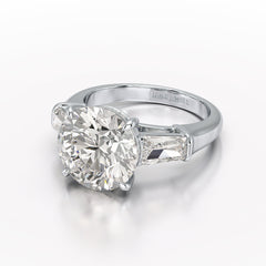 Three Stone Lab Diamond 2.74 CT Wedding Ring - Jama Jewels