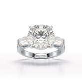 Three Stone Lab Diamond 2.74 CT Wedding Ring - Jama Jewels