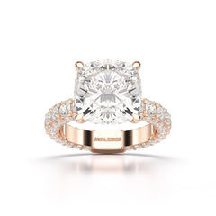 11.4 CT Lab Diamond Cushion Cut Ring