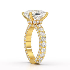 11.4 CT Lab Diamond Cushion Cut Ring