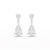 11.98 CT Pear Cut Lab Diamond Drop Earring