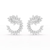12.2 CT Marquise Cut Lab Diamond Earring