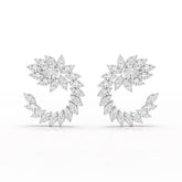 12.2 CT Marquise Cut Lab Diamond Earring