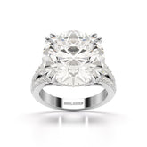 12.72 CT Round Cut Solitaire Lab Diamond Ring