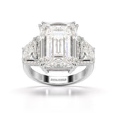 13.49 CT Emerald Cut Lab Diamond Ring