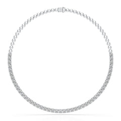 15.86 CT Round Brilliant Riviere Lab Diamond Necklace