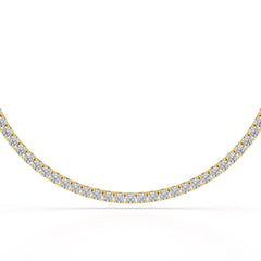 15.86 CT Round Brilliant Riviere Lab Diamond Necklace