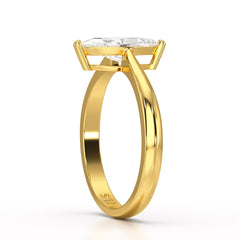 1 CT Marquise Cut Lab Diamond Solitaire Ring