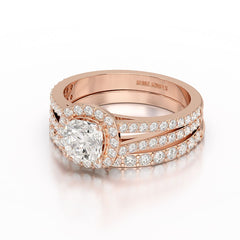 2.12 CT Cushion Cut Halo Lab Diamond Ring