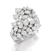2.1 CT Lab Diamond Pear Cut Fancy Ring