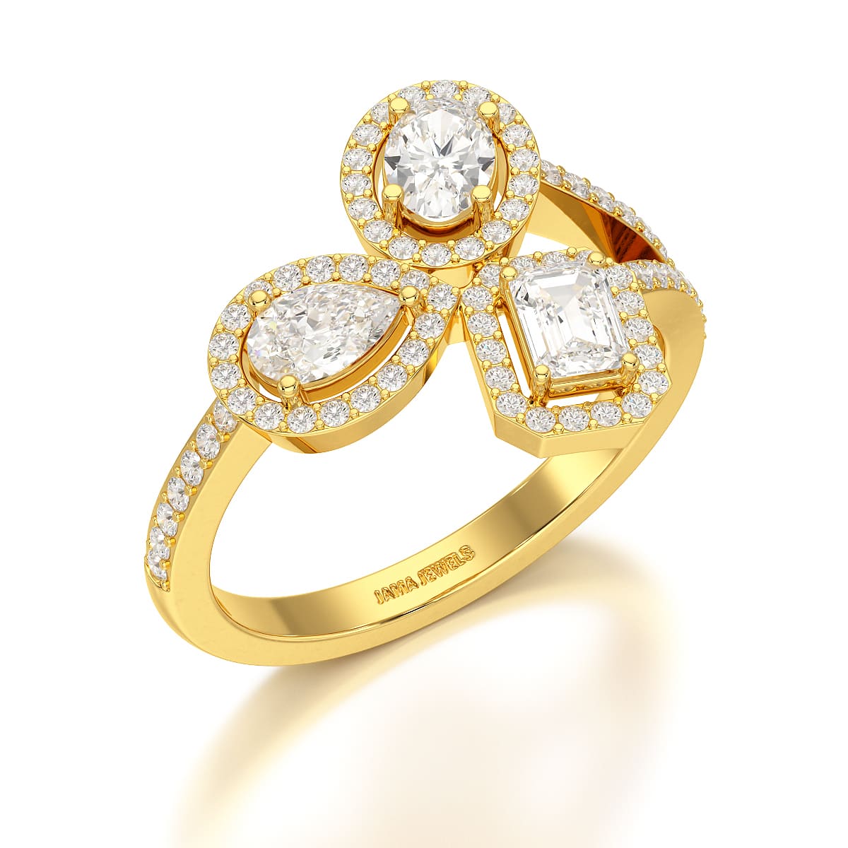 2.23 CT Lab Diamond Halo Ring