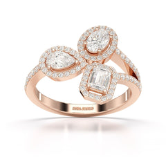 2.23 CT Lab Diamond Halo Ring