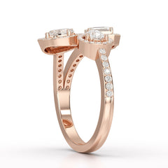 2.23 CT Lab Diamond Halo Ring