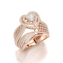 2.28 CT Heart Shaped Lab Diamond Ring