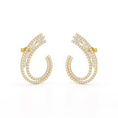 2.2 CT Lab Diamond Marquise Cut Stud Earrings