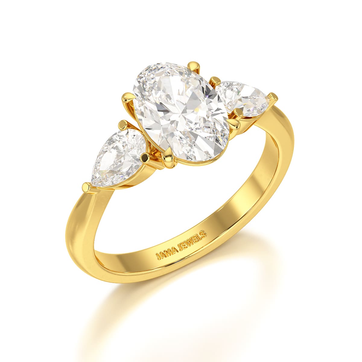 2.2 CT Three Stone Lab Diamond Ring