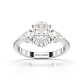 2.2 CT Three Stone Lab Diamond Ring