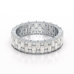 2.31 CT Baguette Cut Classic Lab Diamond Ring