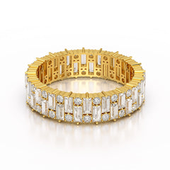 2.31 CT Baguette Cut Classic Lab Diamond Ring