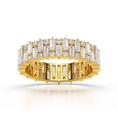 2.31 CT Baguette Cut Classic Lab Diamond Ring