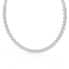 6.77 Carat Lab Diamond Riviere Necklace