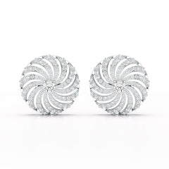 2.33 CT Round Cut Lab Diamond Earring and Pendant Set