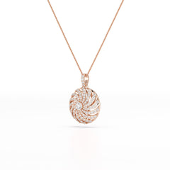 2.33 CT Round Cut Lab Diamond Earring and Pendant Set