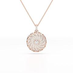 2.33 CT Round Cut Lab Diamond Earring and Pendant Set